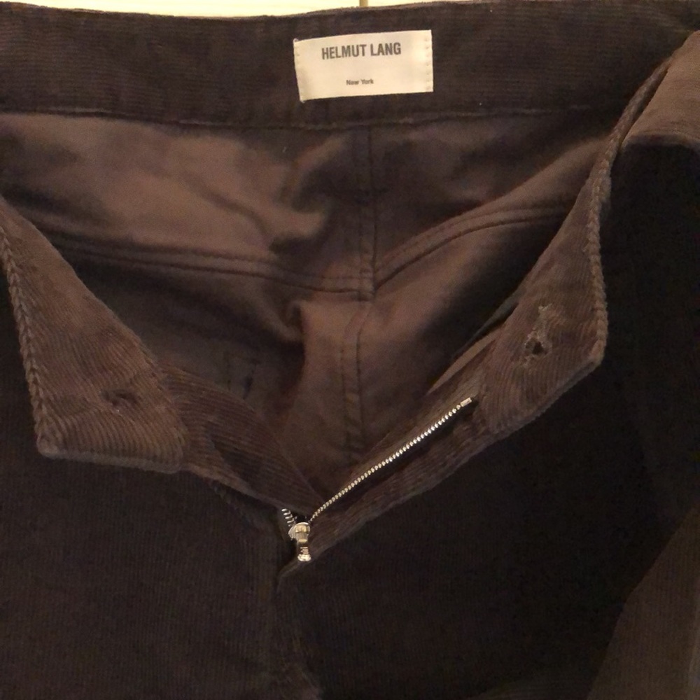 Helmut Lang NY tall straight leg, low waist, 2.5” belt loops, corduroy pants - Picture 7 of 13